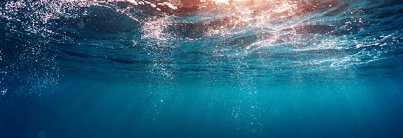 underwater ocean surface.