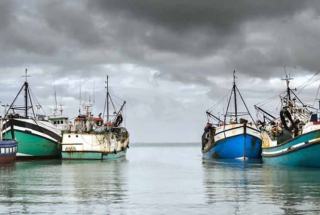 Boats in the Storm.