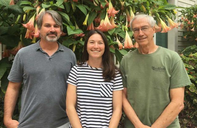Coauthors from left to right: Bob Miller, Christie Yorke and Mark Page. Credit: Harrison Tasoff